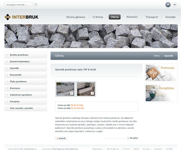 INTERBRUK - producent kostki granitowej